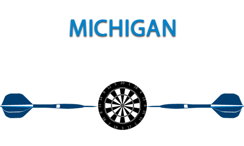 Michigan Dart Portal Centerpiece